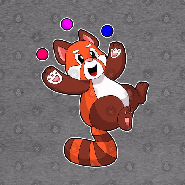 Red panda at Juggle Circus by Markus Schnabel